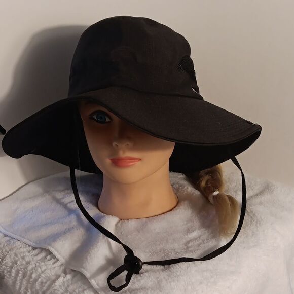 Sun Shade Ponytail Wide Brim Sun Hat - Picture 10 of 10